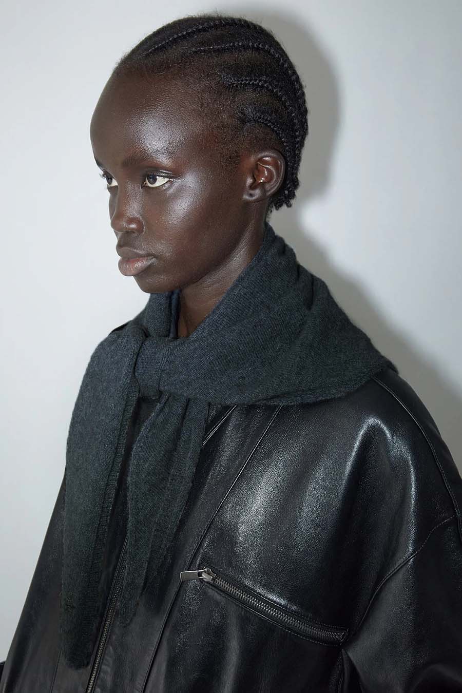 PALOMA WOOL - ÉCHARPE PRIMA GRIS FONCÉ - LE LABO STORE