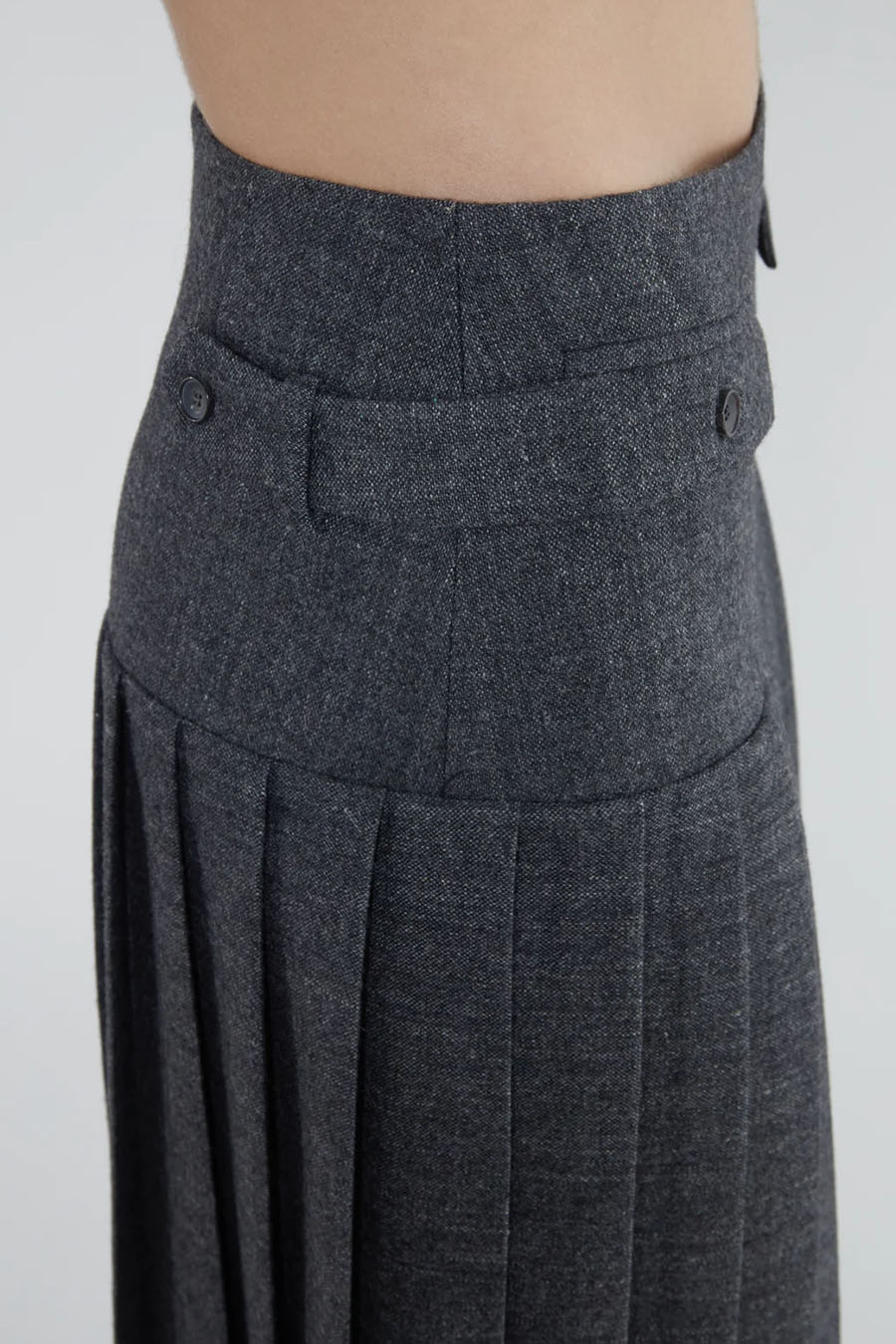 PALOMA WOOL - JUPE PLUGIN GRIS FONCÉ - LE LABO STORE