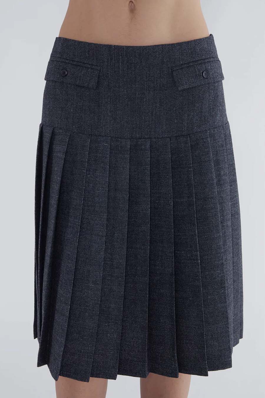 PALOMA WOOL - DARK GREY PLUGIN SKIRT - LE LABO STORE