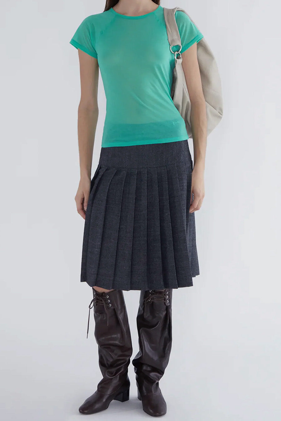 PALOMA WOOL - DARK GREY PLUGIN SKIRT - LE LABO STORE