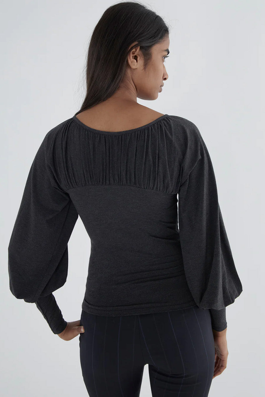 PALOMA WOOL - T-SHIRT MANCHES LONGUES TAPIOCA GRIS FONCÉ - LE LABO STORE