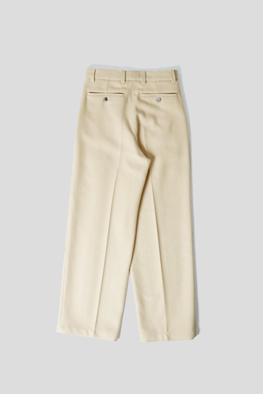 AMI PARIS - VANILLA CREAM STRAIGHT FIT TROUSERS - LE LABO STORE