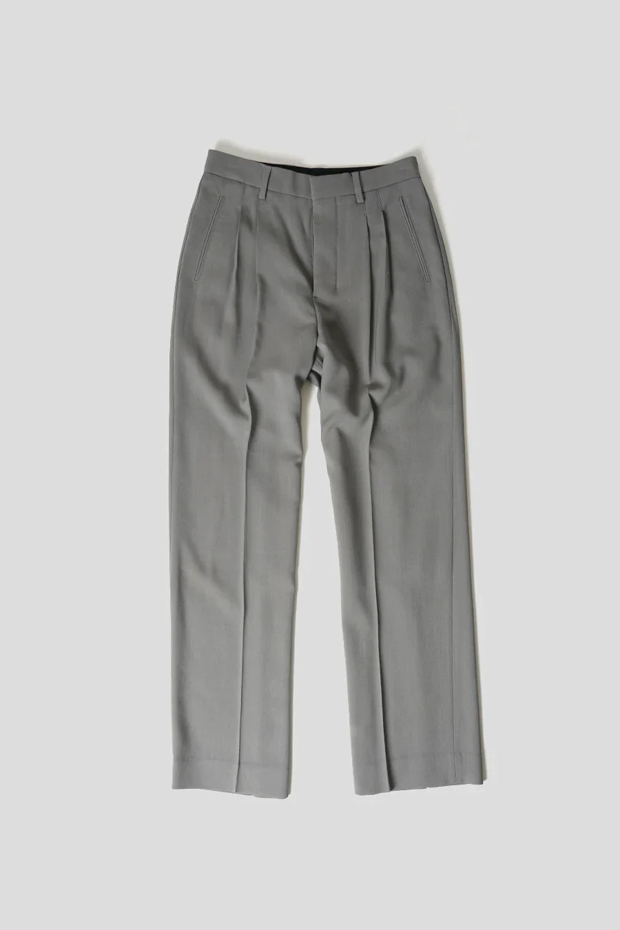 AMI PARIS - STRAIGHT FIT TAUPE TROUSERS - LE LABO STORE