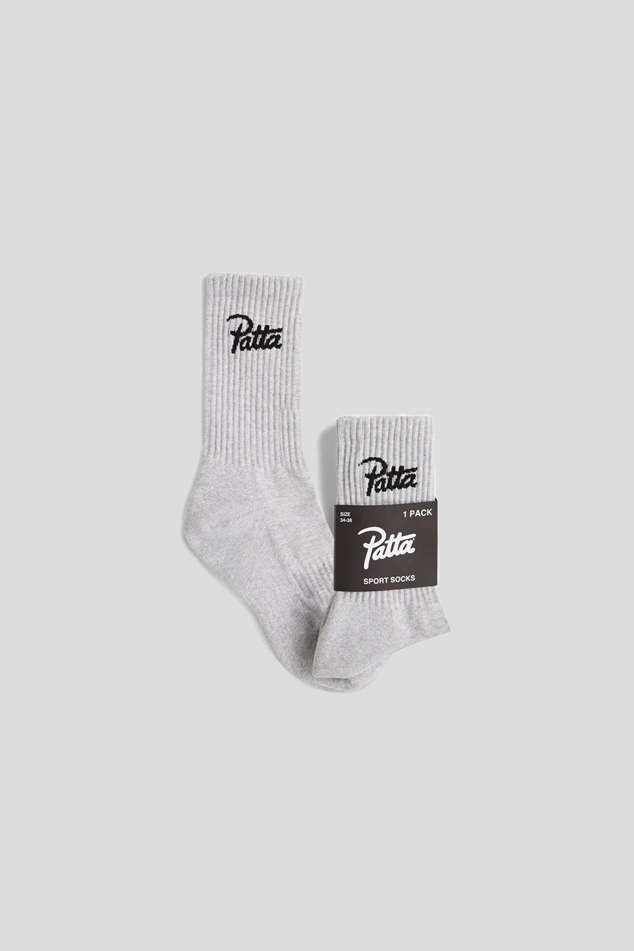 Patta - CHAUSSETTES SCRIPT LOGO GRISES - LE LABO STORE