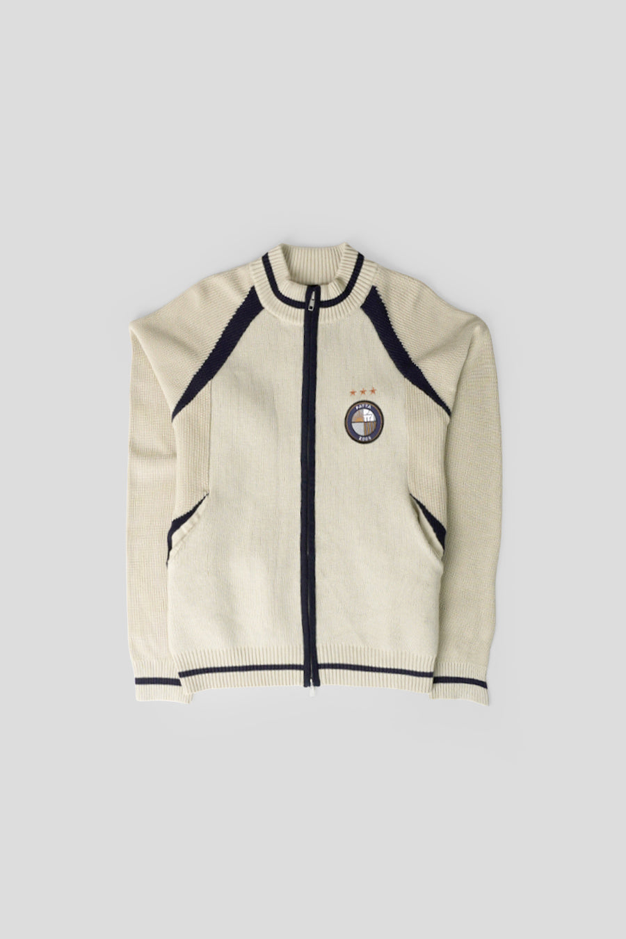 Patta - CARDIGAN ZIPPÉ BEIGE - LE LABO STORE