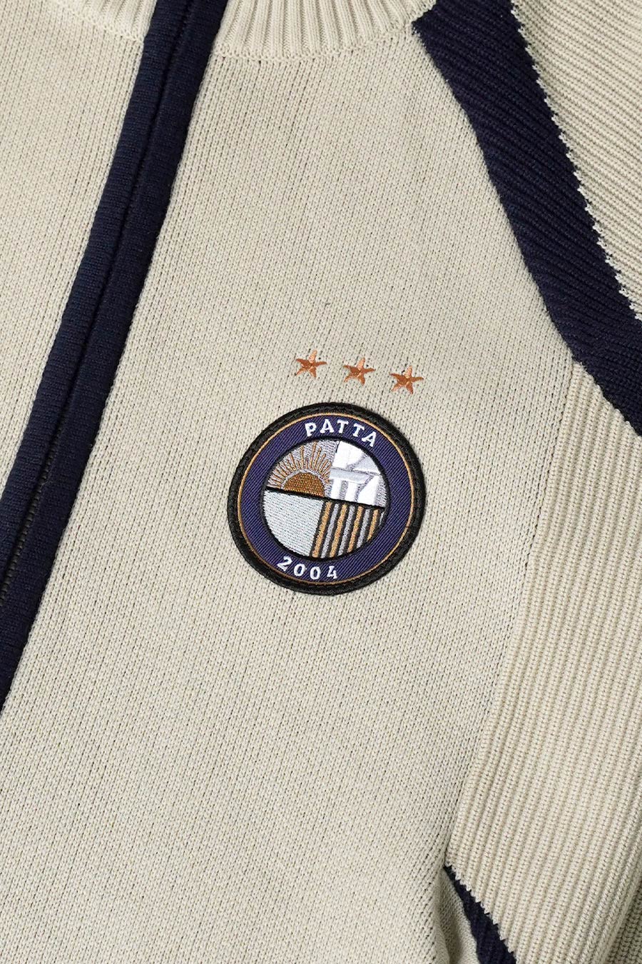 Patta - CARDIGAN ZIPPÉ BEIGE - LE LABO STORE