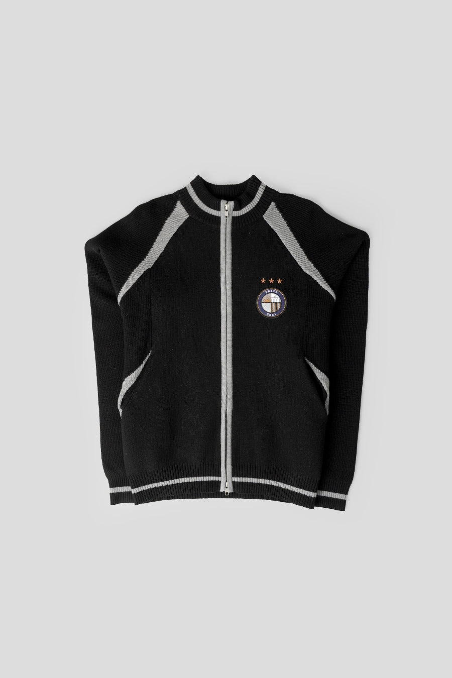 Patta - CARDIGAN ZIPPÉ  NOIR - LE LABO STORE