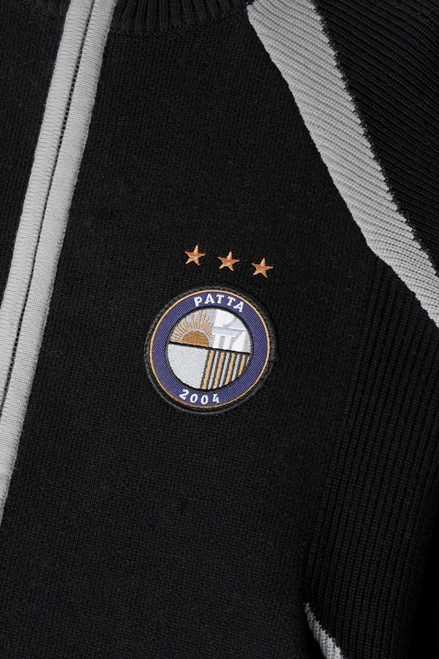 Patta - CARDIGAN ZIPPÉ  NOIR - LE LABO STORE