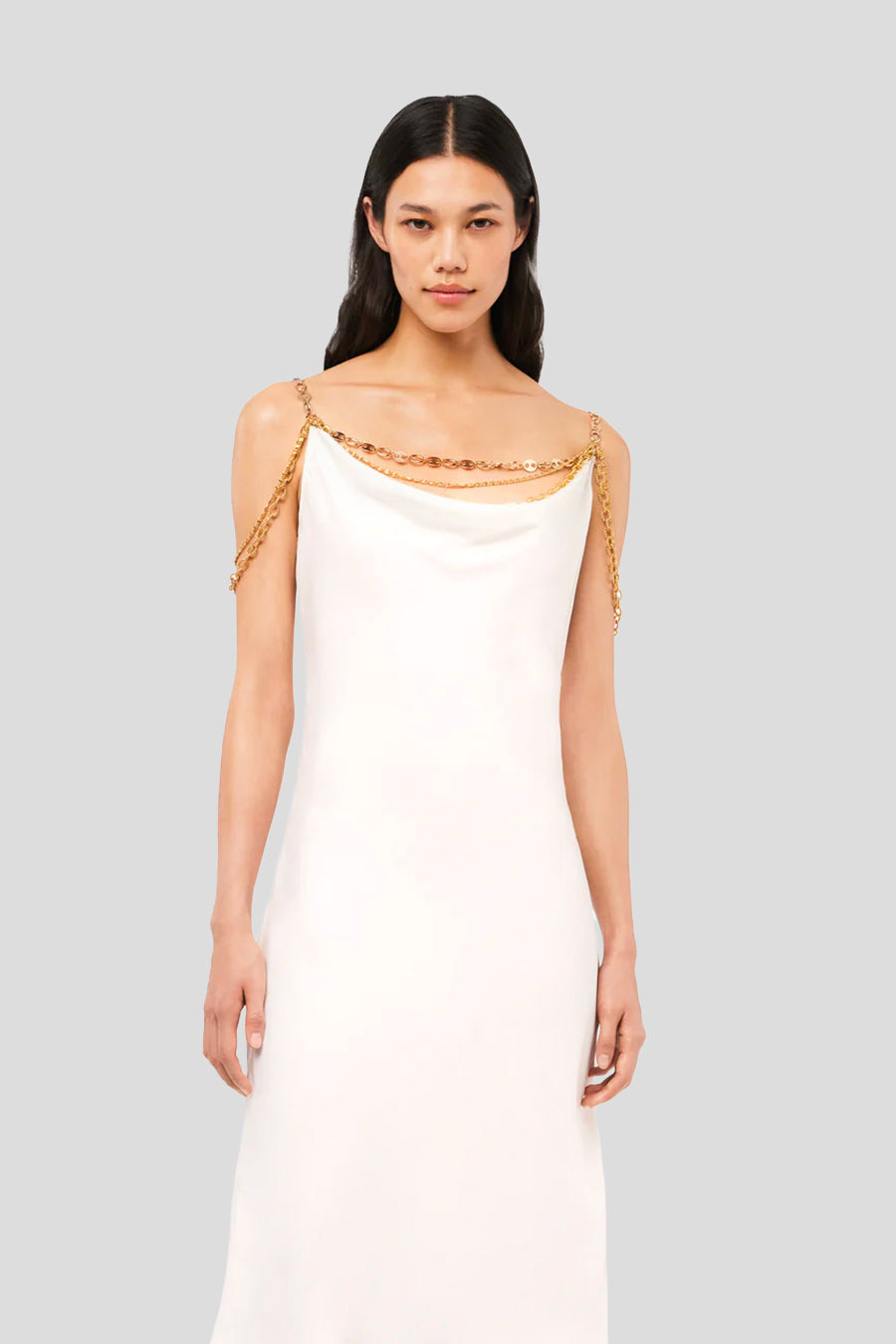 Rabanne - WHITE PLEATED LIGHT DRESS LE LABO STORE Rabanne - WHITE PLEATED LIGHT DRESS LE LABO STORE