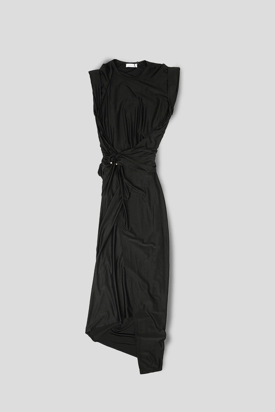 Rabanne - BLACK PIERCED DRAPED DRESS LE LABO STORE Rabanne - BLACK PIERCED DRAPED DRESS LE LABO STORE