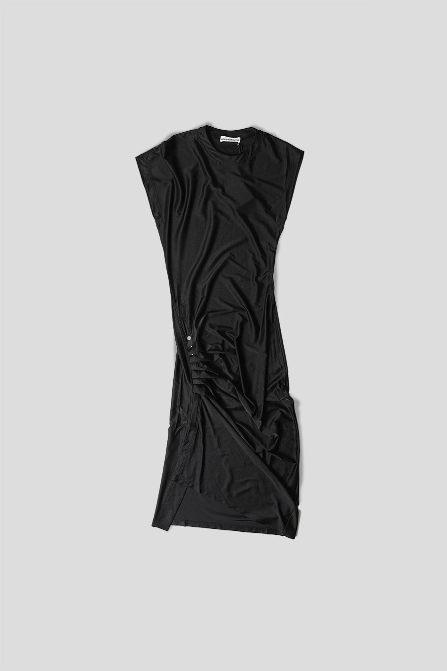Rabanne - DRAPED DRESS IN BLACK JERSEY - LE LABO STORE