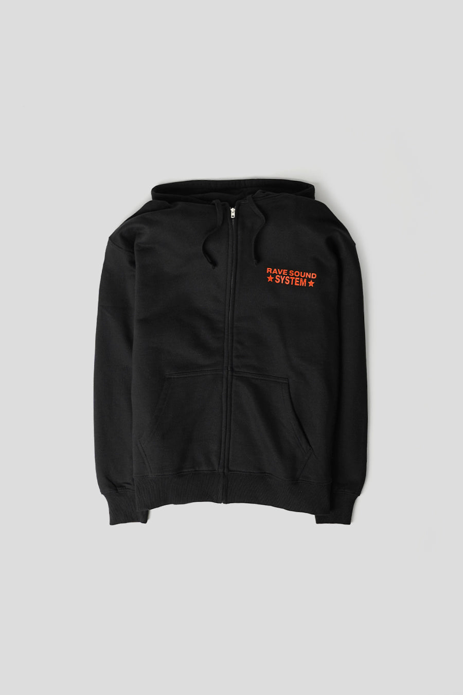 RAVE SKATEBOARDS - BLACK ZIPPED RSS HOODIE - LE LABO STORE