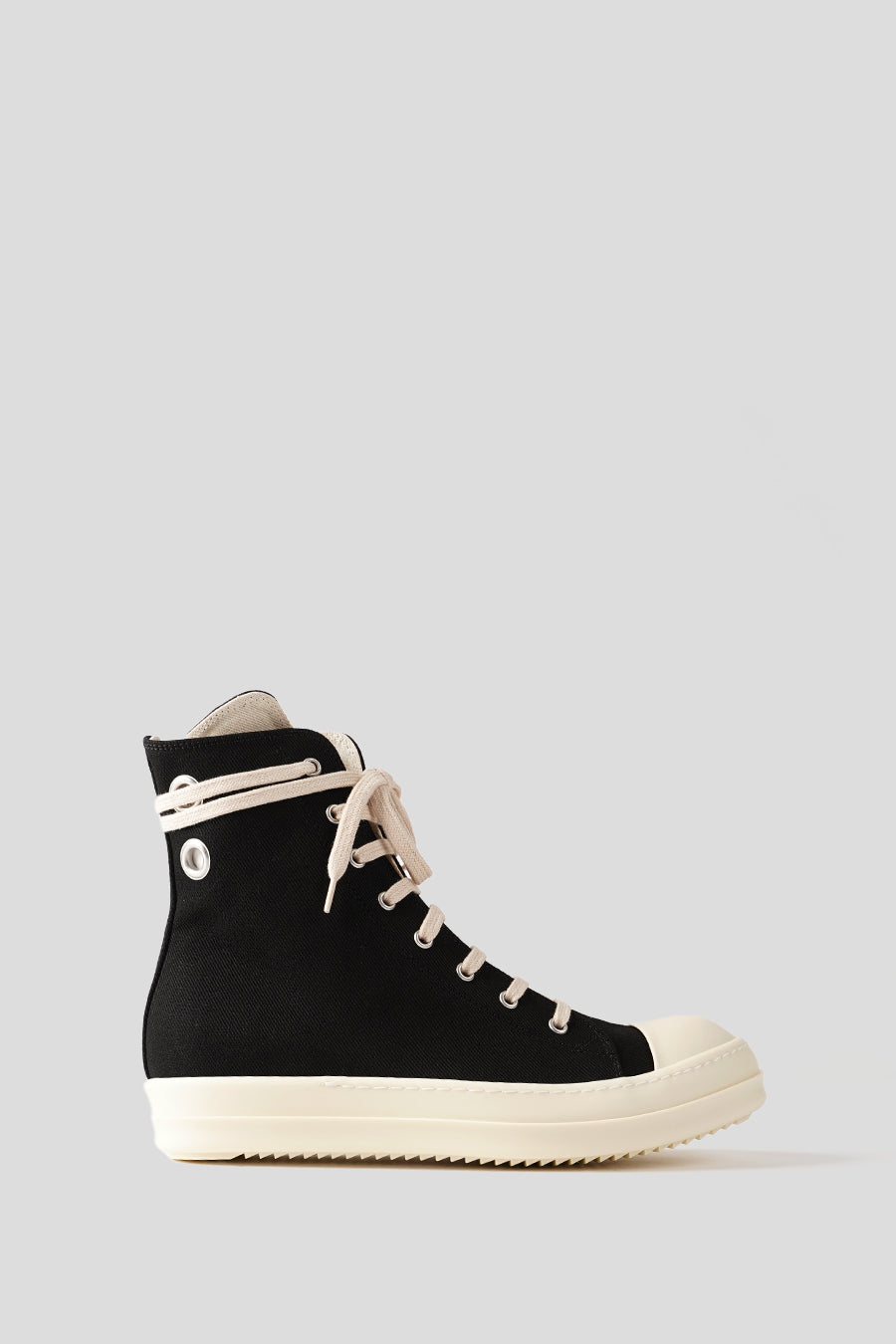 RICK OWENS DRKSHDW - BLACK AND MILK HIGH-TOP SNEAKERS - LE LABO STORE