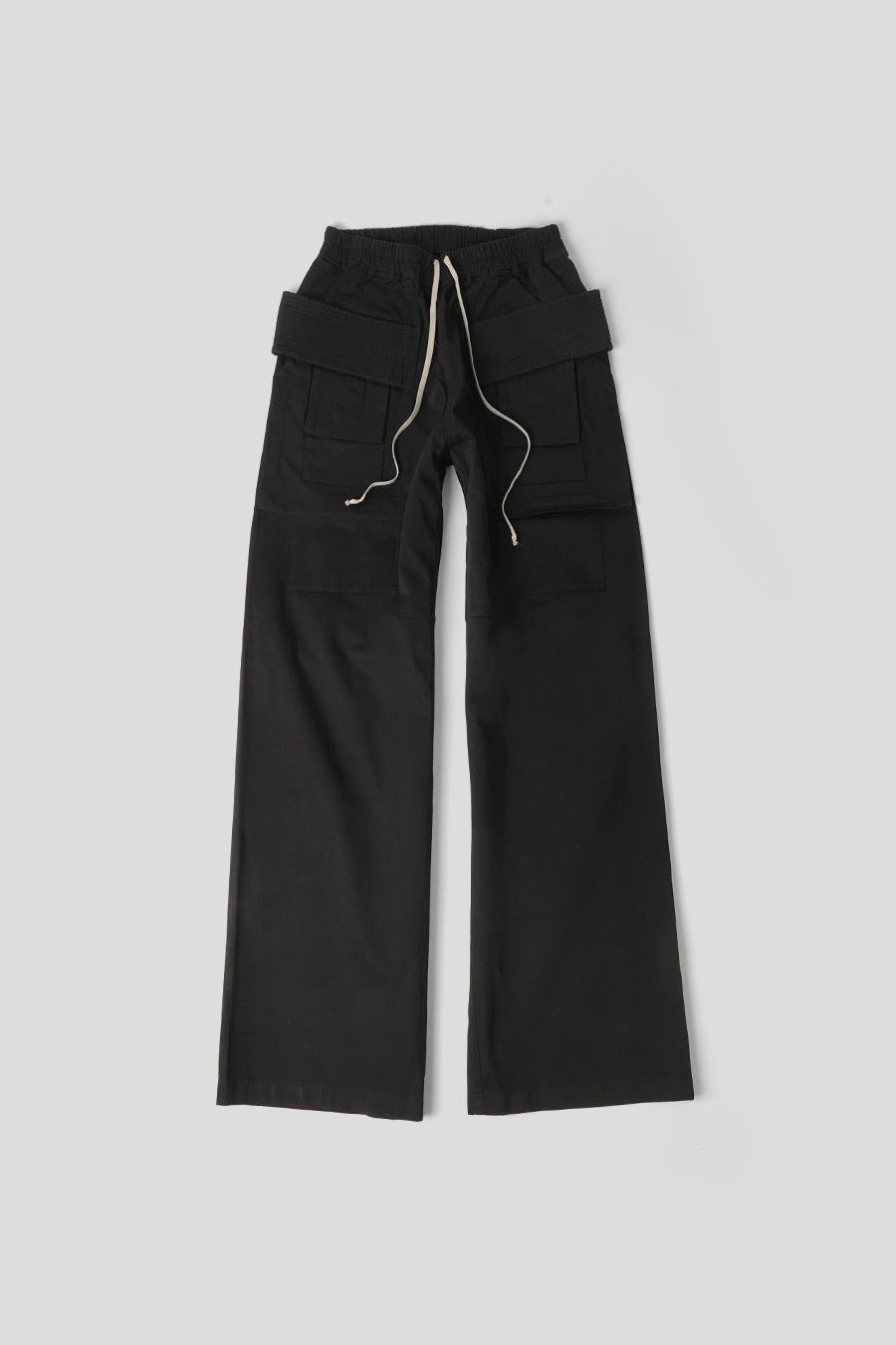 RICK OWENS DRKSHDW - PANTALON CARGO CREATCH WIDE DRAWSTRING NOIR - LE LABO STORE