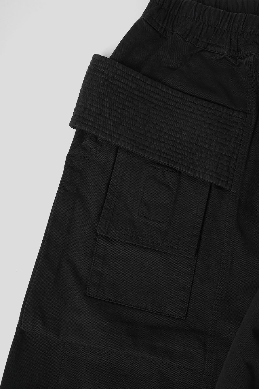 RICK OWENS DRKSHDW - PANTALON CARGO CREATCH WIDE DRAWSTRING NOIR - LE LABO STORE