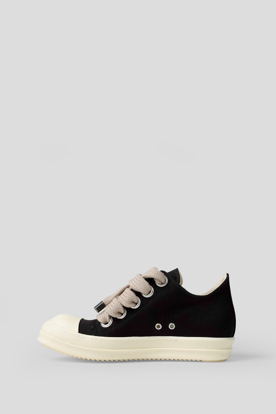 RICK OWENS DRKSHDW - BLACK AND MILK JUMBOLACE LOW SNEAKERS  - LE LABO STORE