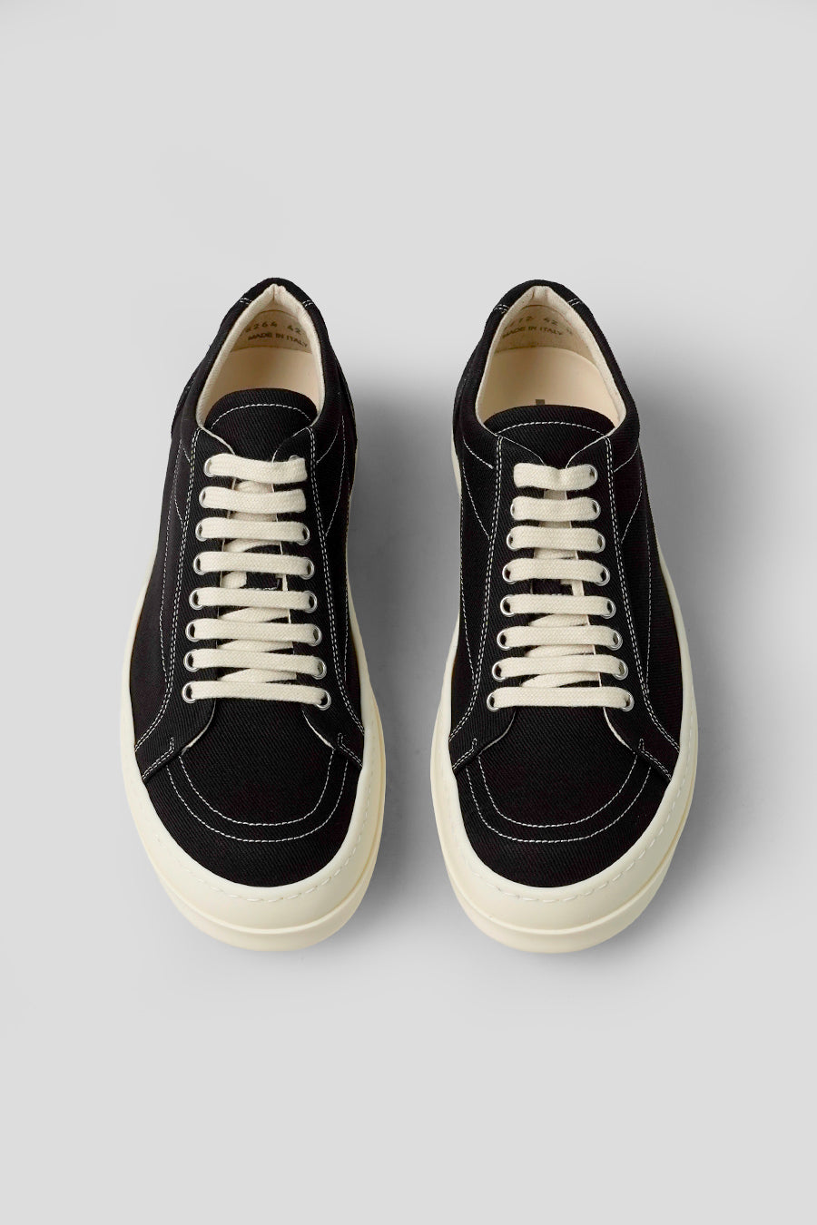 RICK OWENS DRKSHDW - BLACK AND MILK PENTA VINTAGE SNEAKERS  - LE LABO STORE