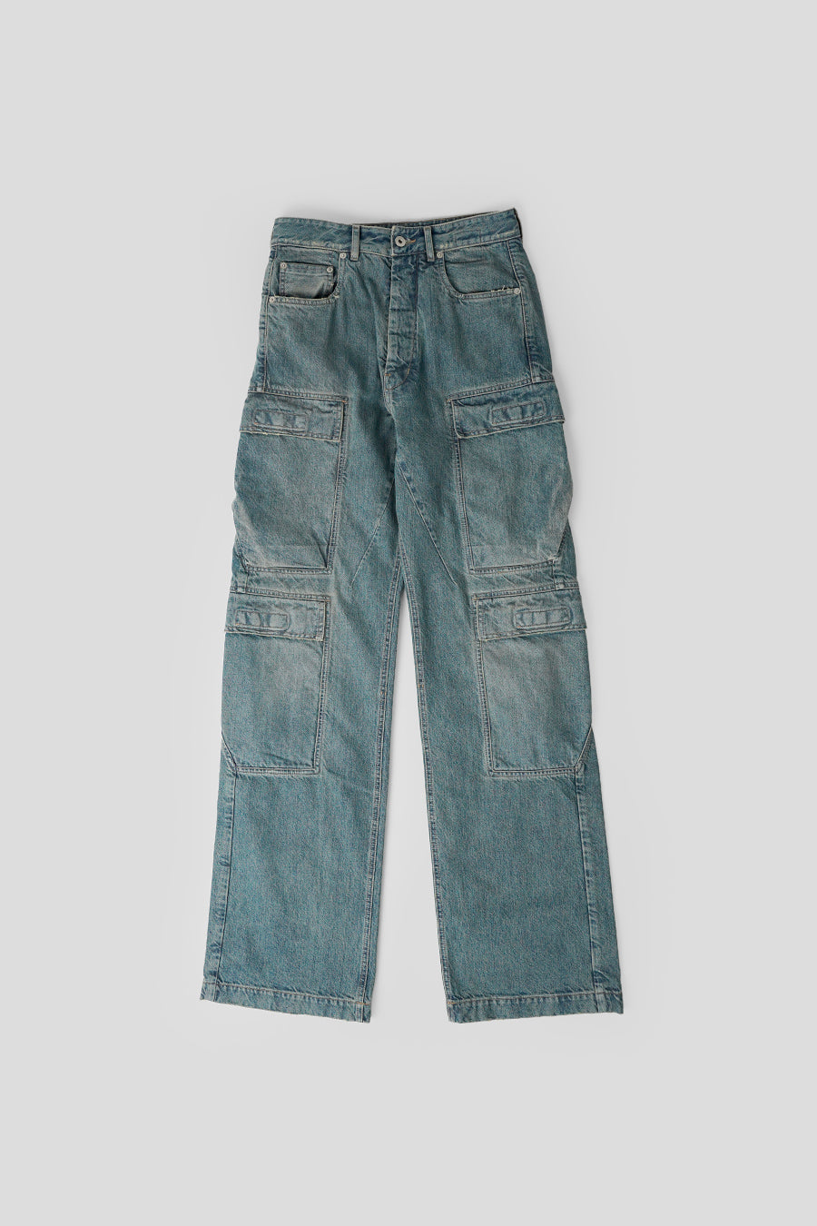 RICK OWENS DRKSHDW - PANTALON CARGO DOUBLE WASHED INDIGO - LE LABO STORE