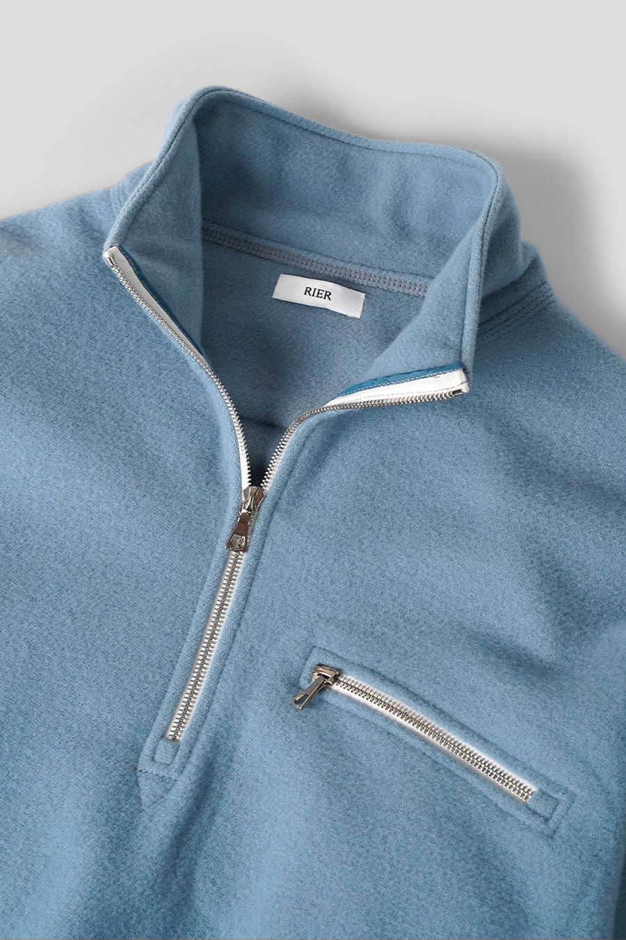 RIER - POLAIRE NATURAL FLEECE BLEU CLAIR - LE LABO STORE