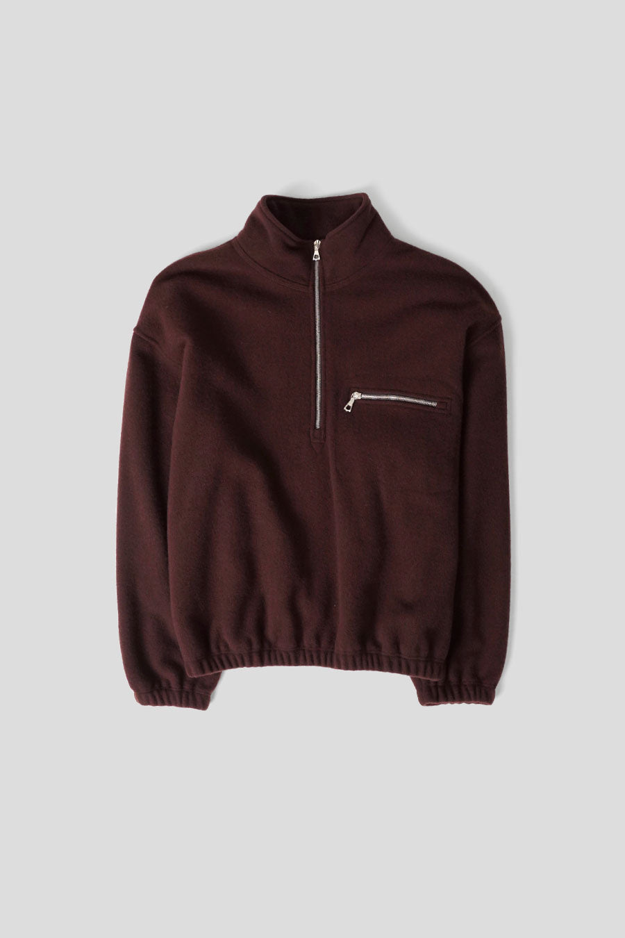 RIER - POLAIRE NATURAL FLEECE BORDEAUX FONCÉ - LE LABO STORE