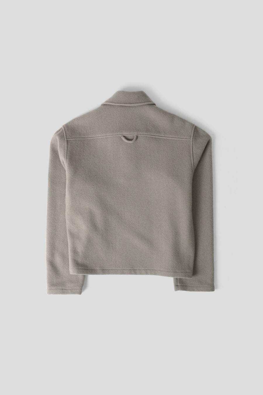 RIER - GRAY NATURAL FLEECE POLO POLAR - LE LABO STORE