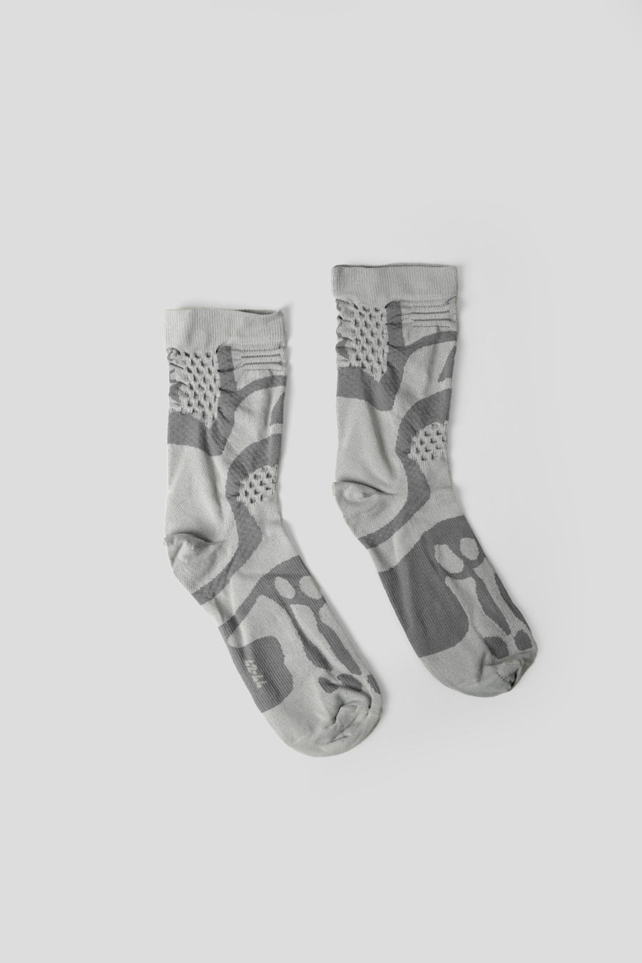 ROA HIKING - CHAUSSETTES BONES LOGO Q-SKIN TECHNICAL CREW LIGHT GREY - LE LABO STORE