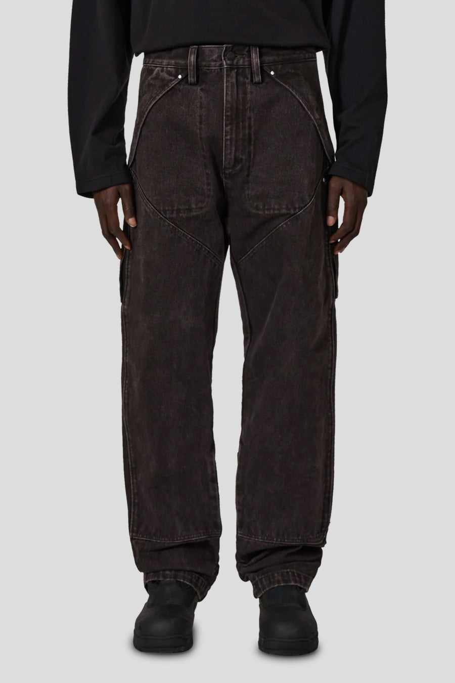 ROA HIKING - PANTALON ORTE DENIM CARGO X Wrangler BRUN FONCÉ - LE LABO STORE