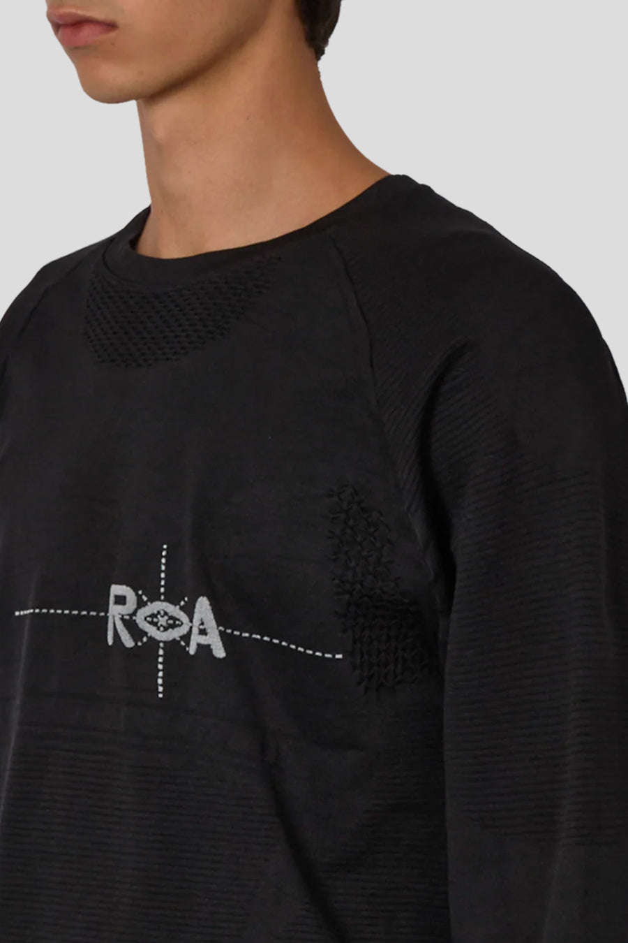 ROA HIKING - BLACK AUNE LONG-SLEEVED SWEATER  - LE LABO STORE