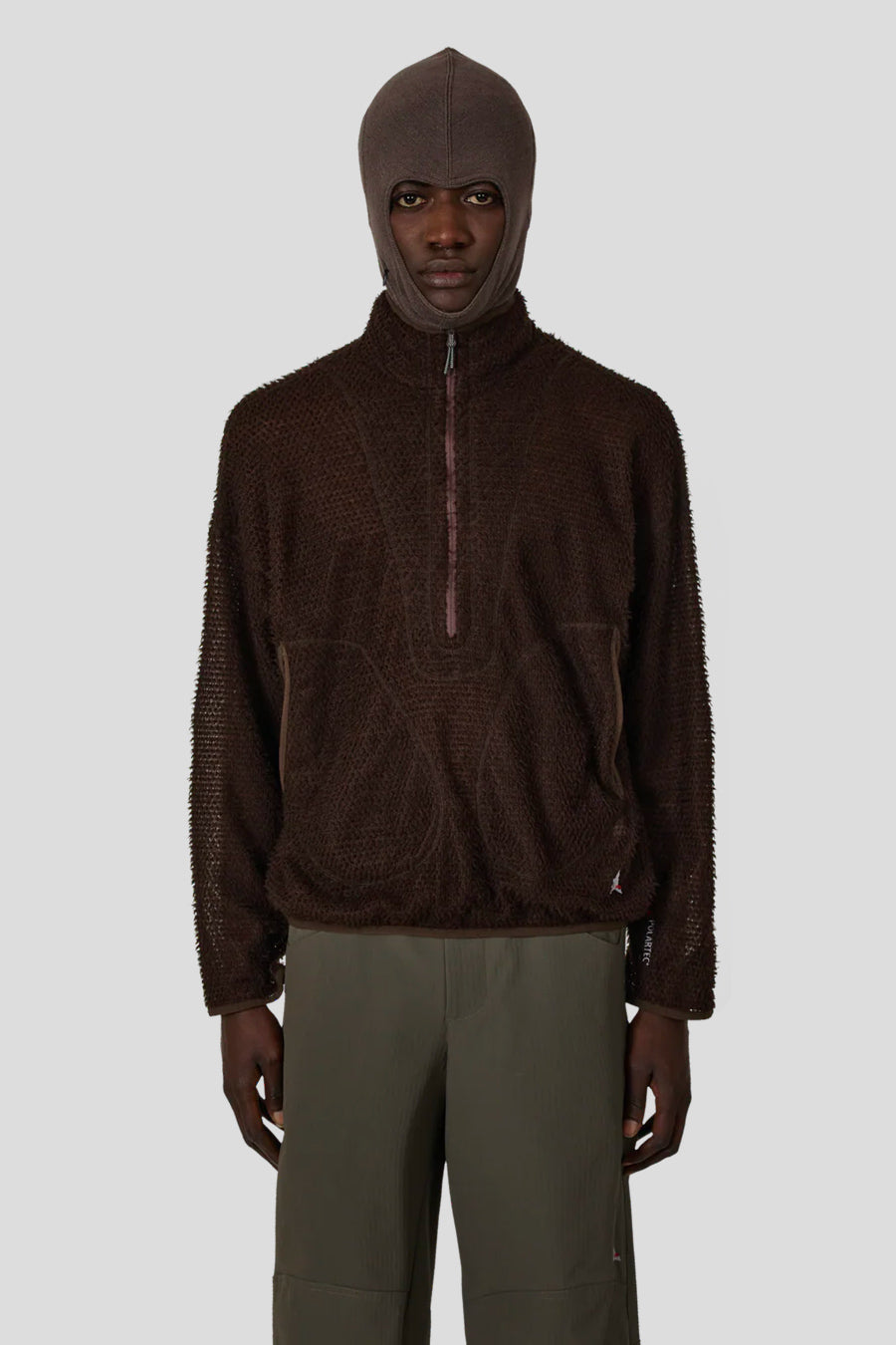 ROA HIKING - PULL DEMI-ZIP OCULAR POLARTEC ALPHA MARRON - LE LABO STORE