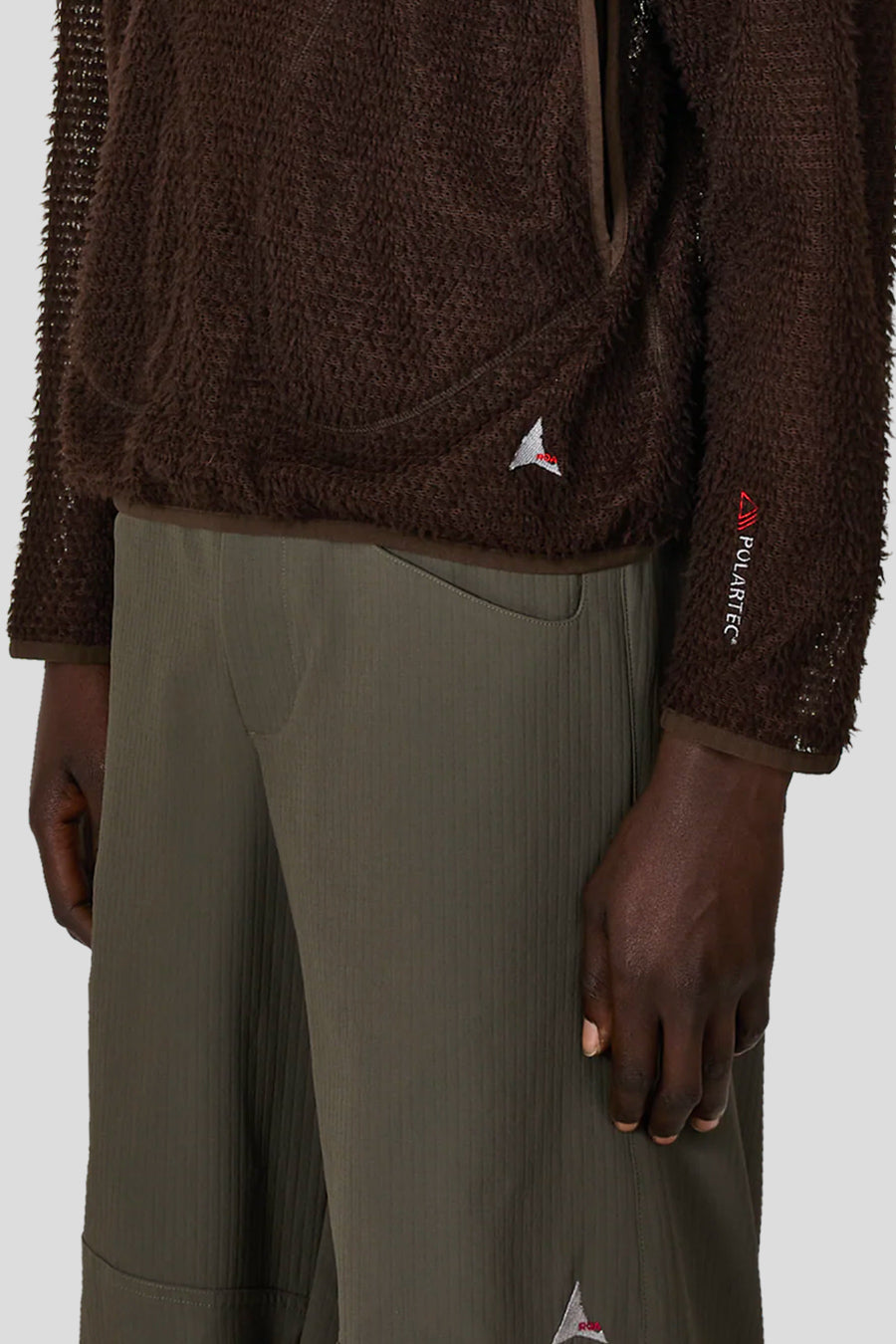 ROA HIKING - PULL DEMI-ZIP OCULAR POLARTEC ALPHA MARRON - LE LABO STORE