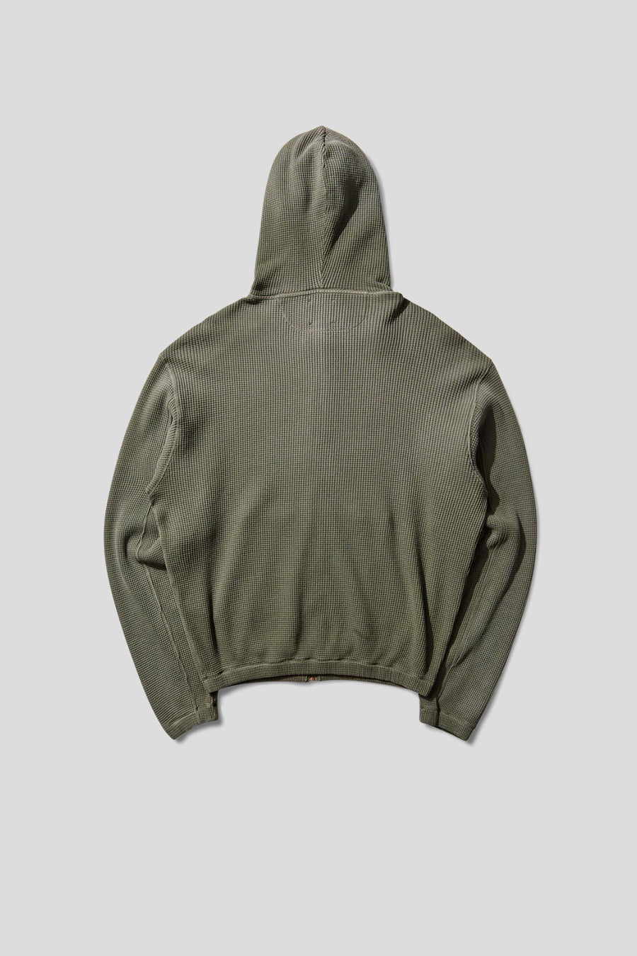 ROA HIKING - SWEAT À CAPUCHE ZIPPÉ GAUFRÉ BEE SUN OLIVE - LE LABO STORE