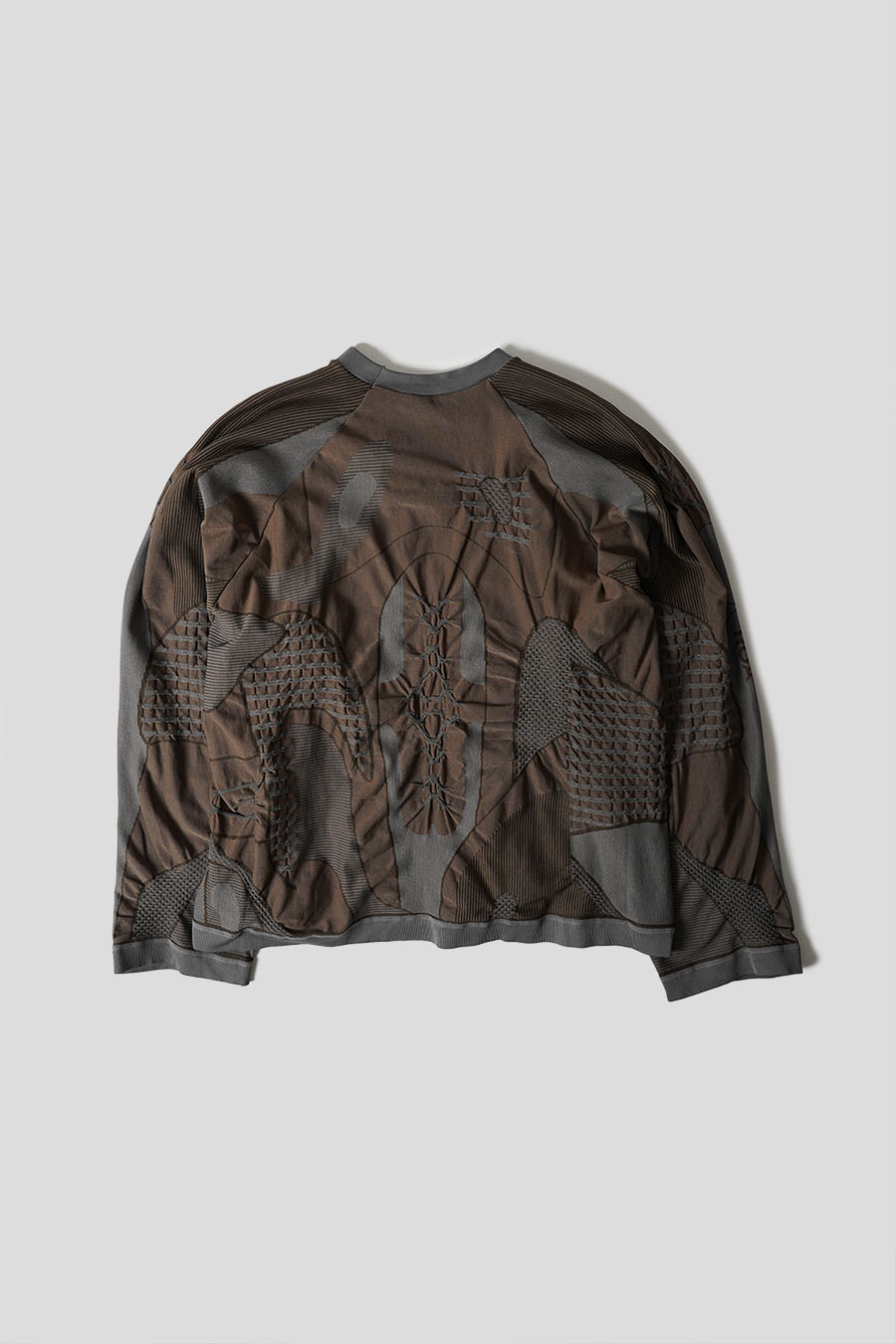 ROA HIKING - BROWN AND GREY 3D OVERSIZED JUMPER