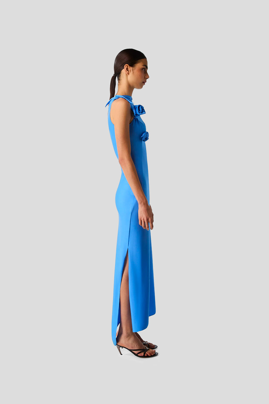 Coperni - BLUE SAPPHIRE ASYMMETRIC FLORAL DRESS LE LABO STORE Coperni - BLUE SAPPHIRE ASYMMETRIC FLORAL DRESS LE LABO STORE
