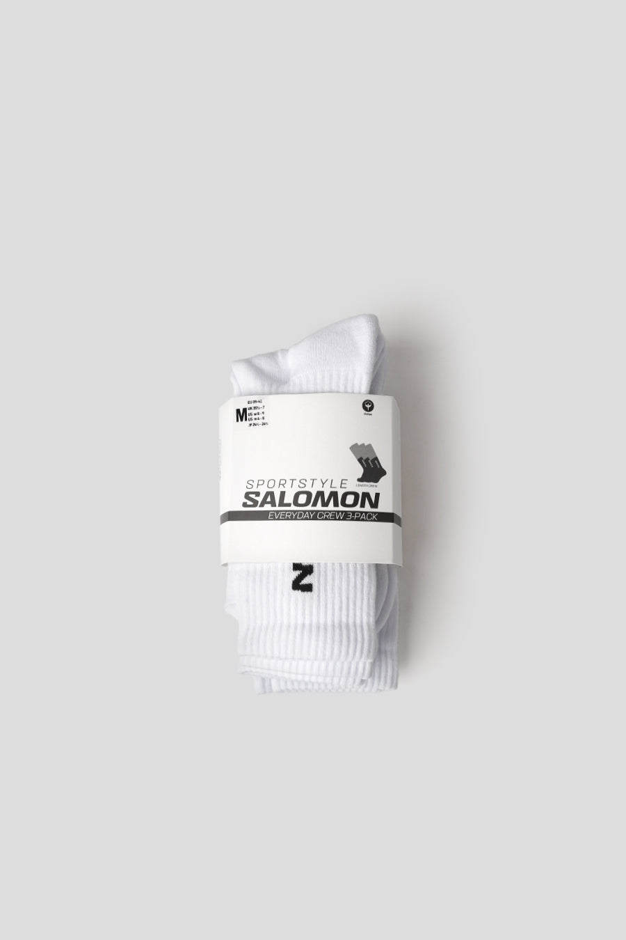 Salomon - CHAUSSETTES EVERYDAY CREW 3-PACK BLANCHES - LE LABO STORE