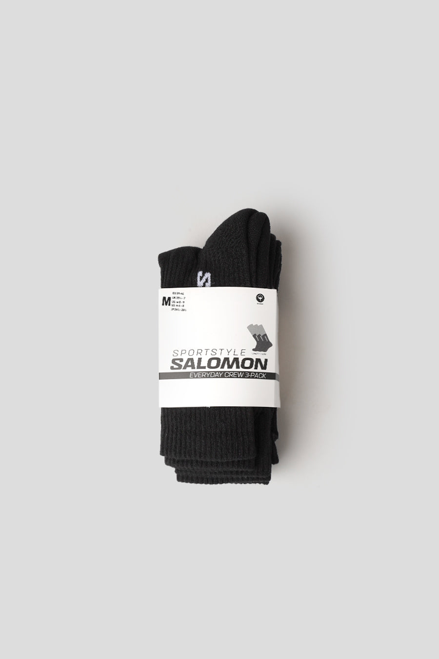 Salomon - CHAUSSETTES EVERYDAY CREW 3-PACK NOIRES - LE LABO STORE