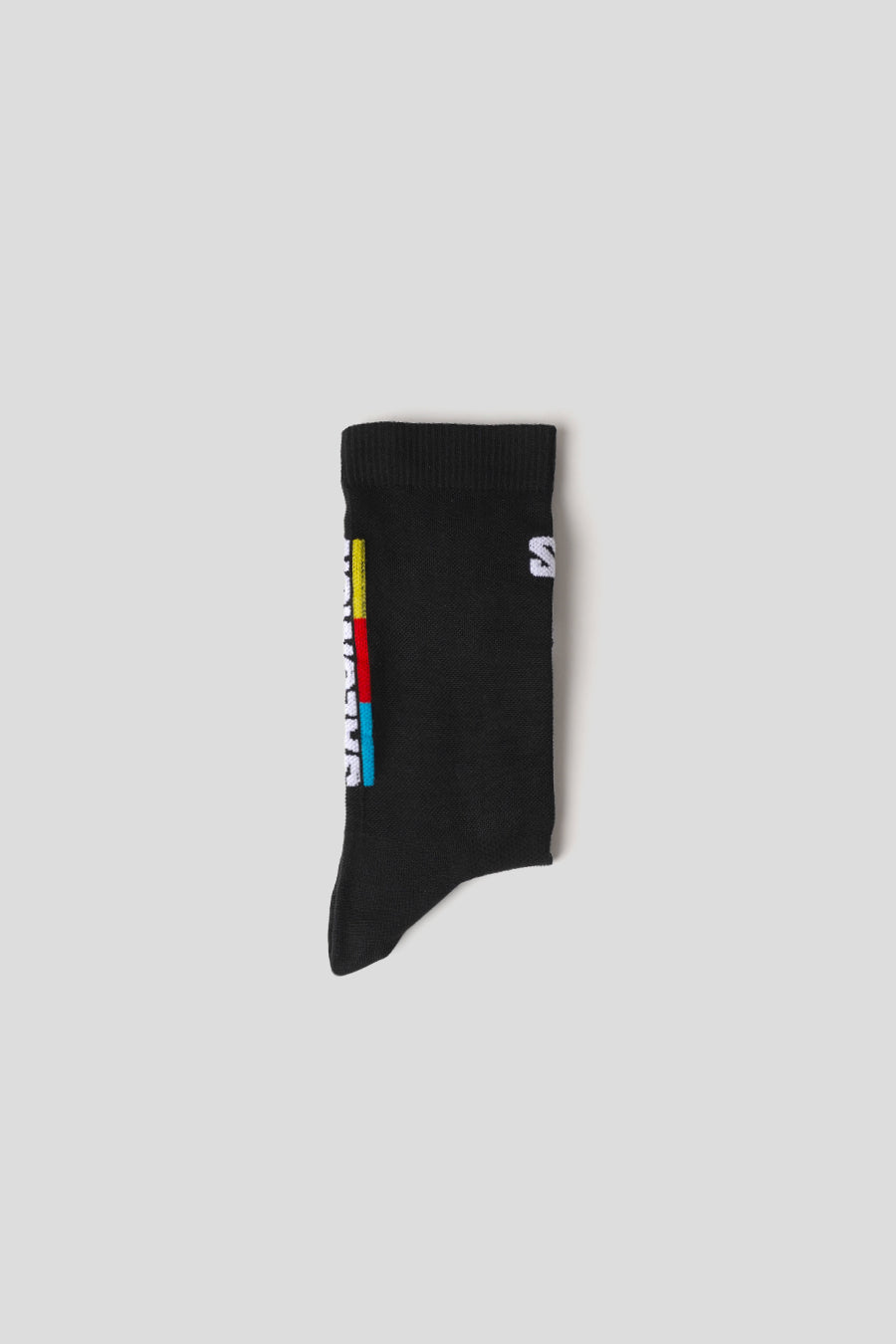 Salomon - CHAUSSETTES PULSE RACE FLAG CREW BLACK, BRIGHT RED ET LEMON - LE LABO STORE