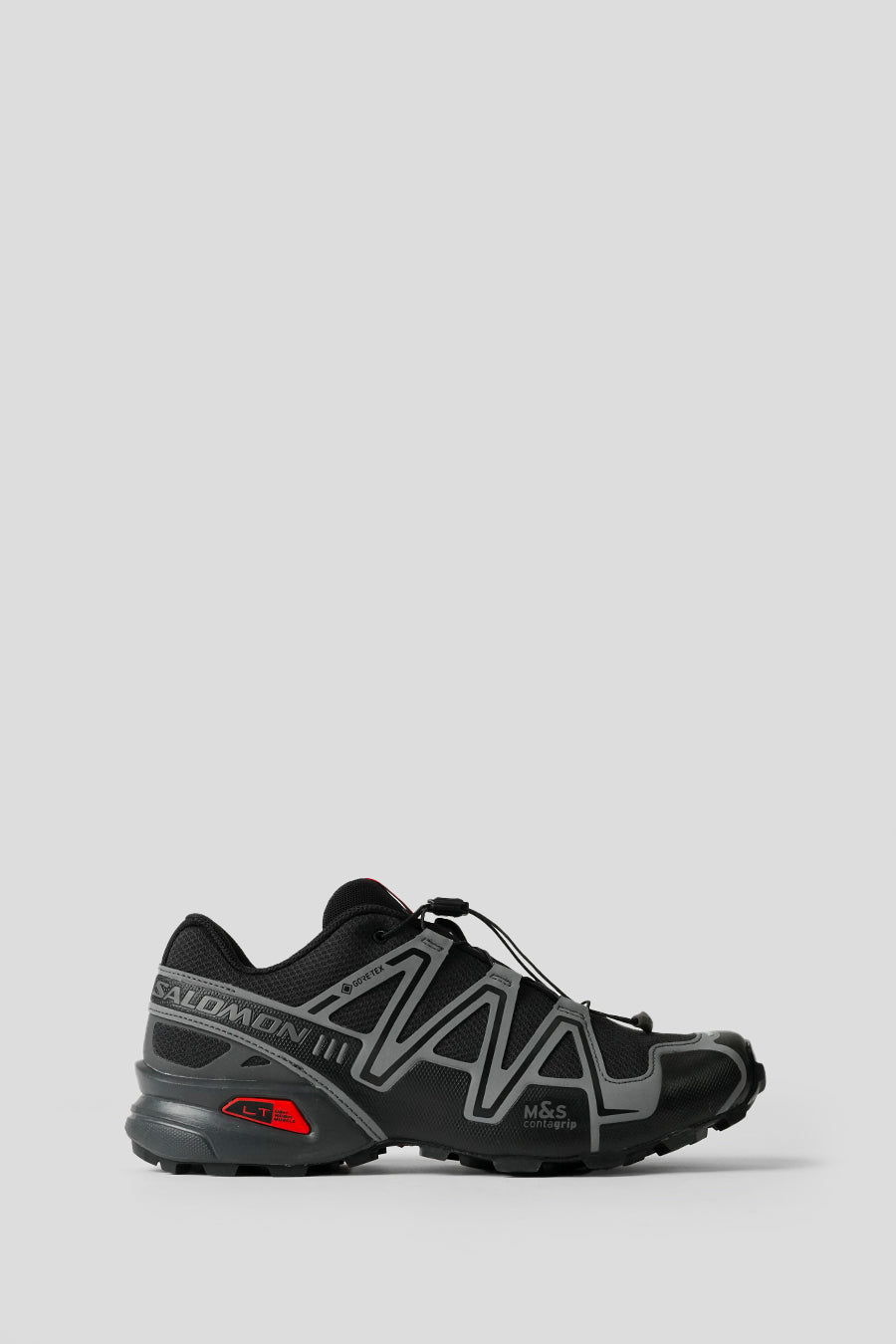 Salomon - SNEAKERS SPEEDCROSS 3 GTX BLACK, ASPHALT ET FLAME SCARLET - LE LABO STORE