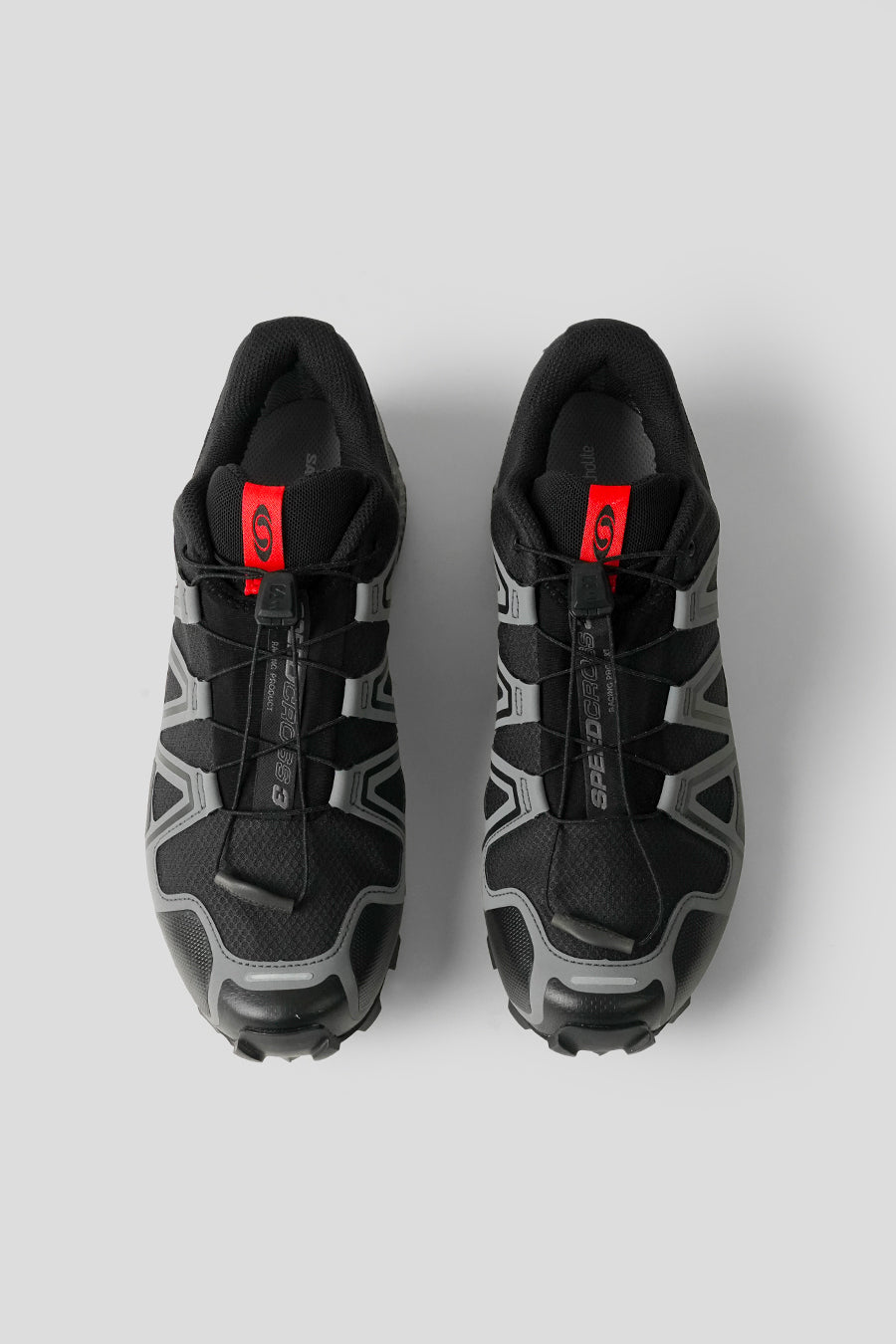 Salomon - SNEAKERS SPEEDCROSS 3 GTX BLACK, ASPHALT ET FLAME SCARLET - LE LABO STORE