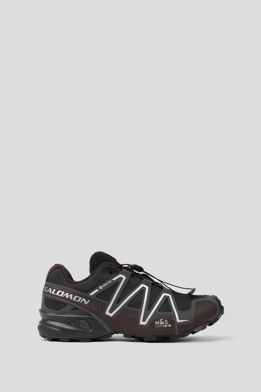 Salomon - BLACK, PHANTOM AND BLACK COFFEE SPEEDCROSS 3 GTX SNEAKERS - LE LABO STORE