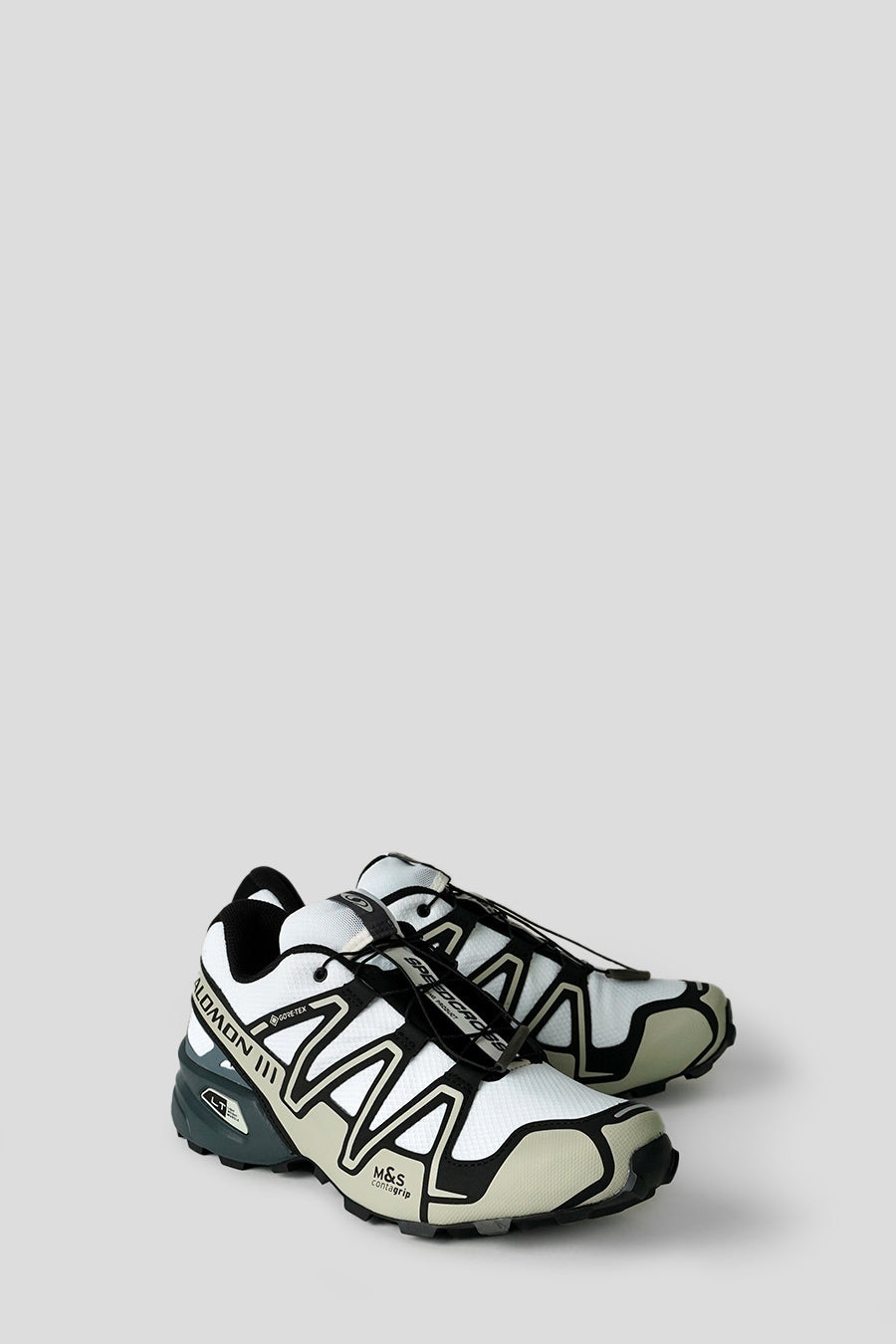Salomon - SNEAKERS SPEEDCROSS 3 GTX WHITE METAL ET TURBULENCE - LE LABO STORE