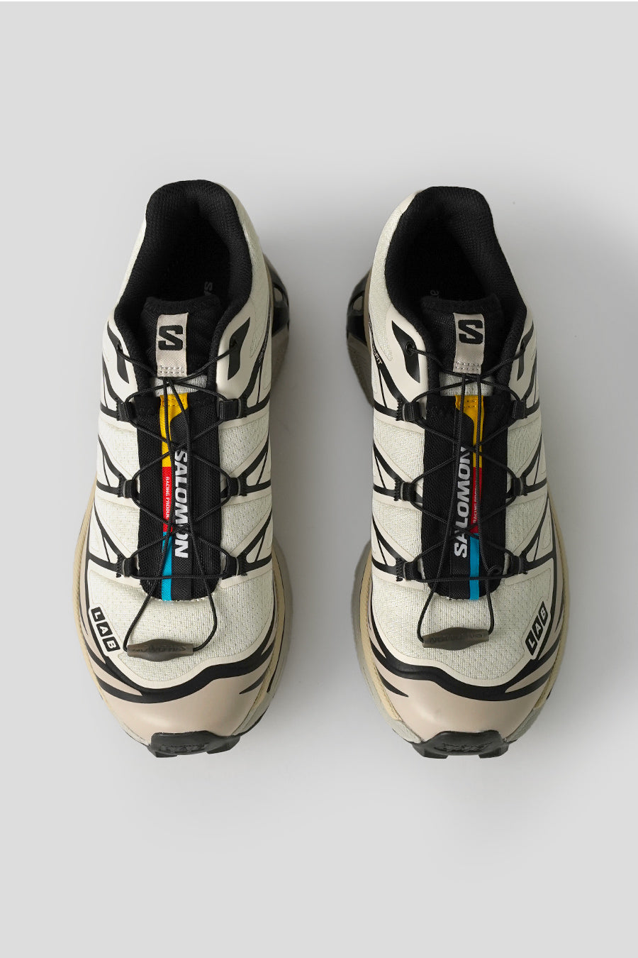 Salomon - VANILLA ICE, BLACK AND SILVER CLOUD XT-6 SNEAKERS - LE LABO STORE