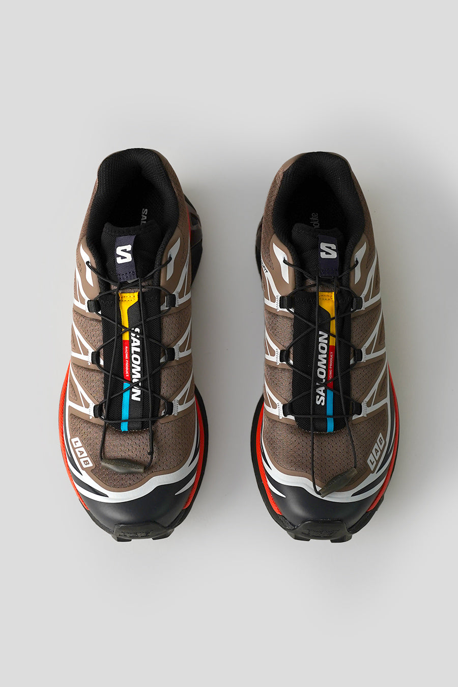 Salomon - WALNUT, MARITIME BLUE AND HUCKLEBERRY XT-6 SNEAKERS - LE LABO STORE