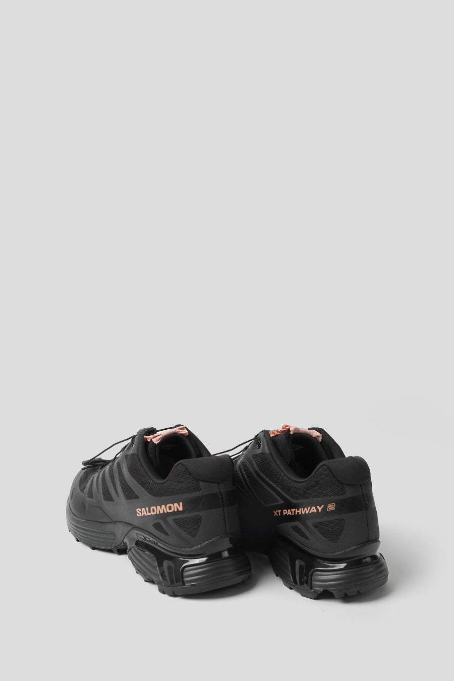 Salomon - BLACK AND MAHOGANY ROSE SNEAKERS XT-PATHWAY 2 SATIN - LE LABO STORE