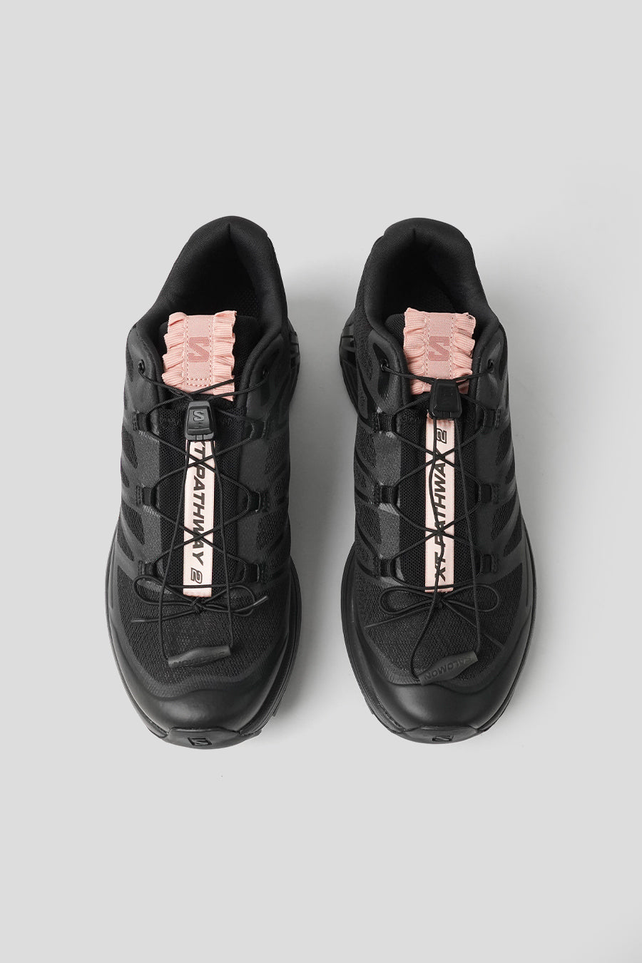 Salomon - BLACK AND MAHOGANY ROSE SNEAKERS XT-PATHWAY 2 SATIN - LE LABO STORE
