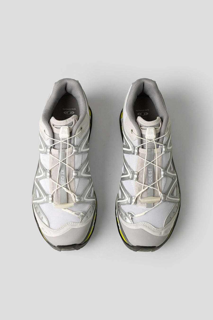 Salomon - SNEAKERS XT-QUEST LUNAR ROCK, FTW SILVER ET BRIGHT CHARTREUSE - LE LABO STORE