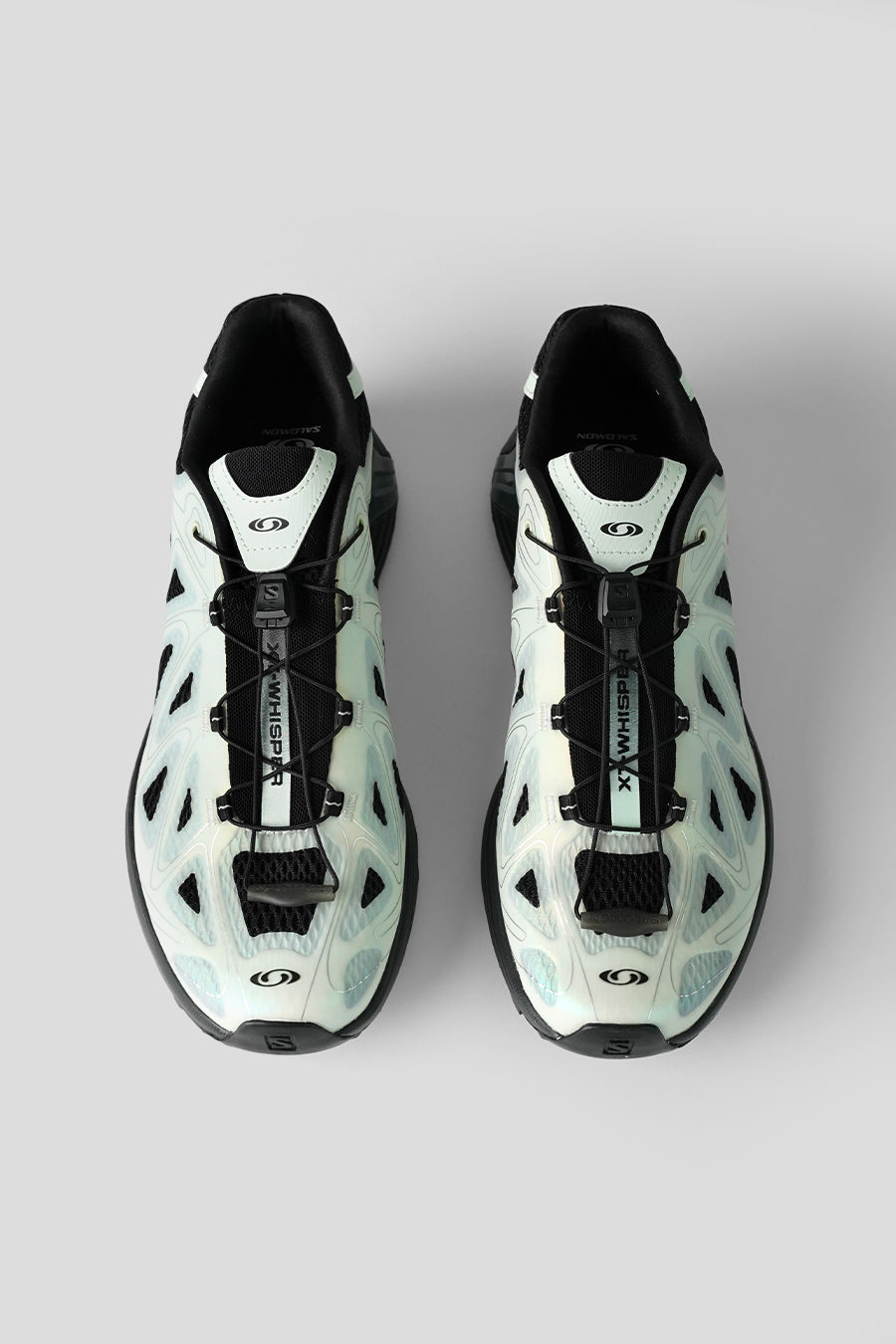 Salomon - BLACK, CLEARLY AQUA AND CASTLEROCK XT-WHISPER VOID SNEAKERS - LE LABO STORE