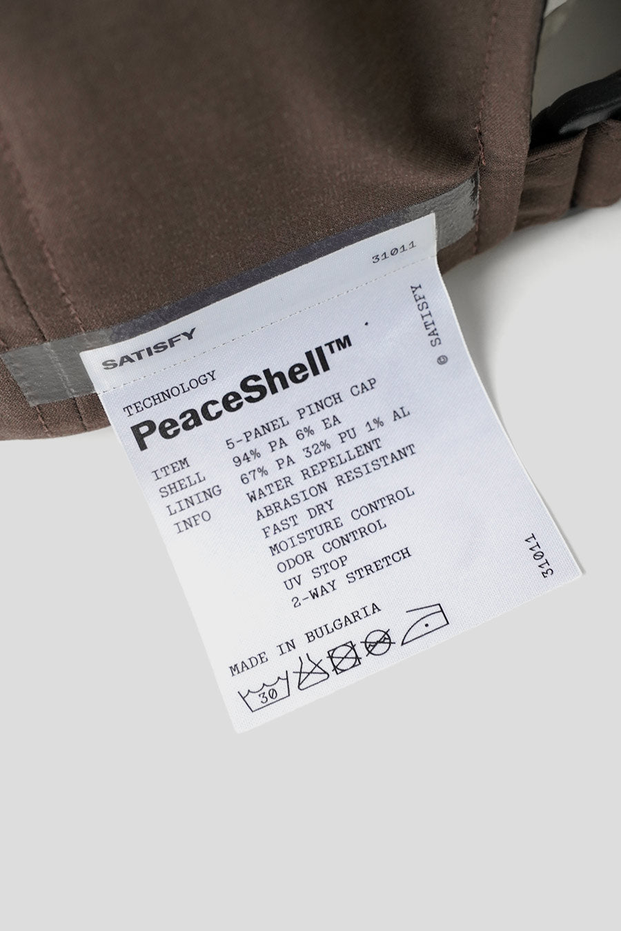 SATISFY - CASQUETTE PEACESHELL 5 PANEL PINCH MARRON - LE LABO STORE