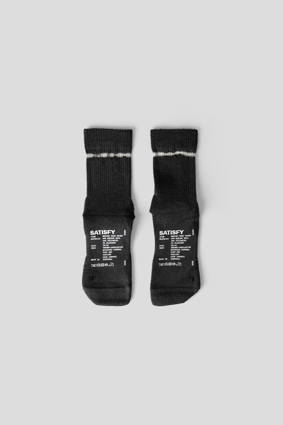 SATISFY - CHAUSSETTES MERINO NYLON TUBE NOIRES - LE LABO STORE