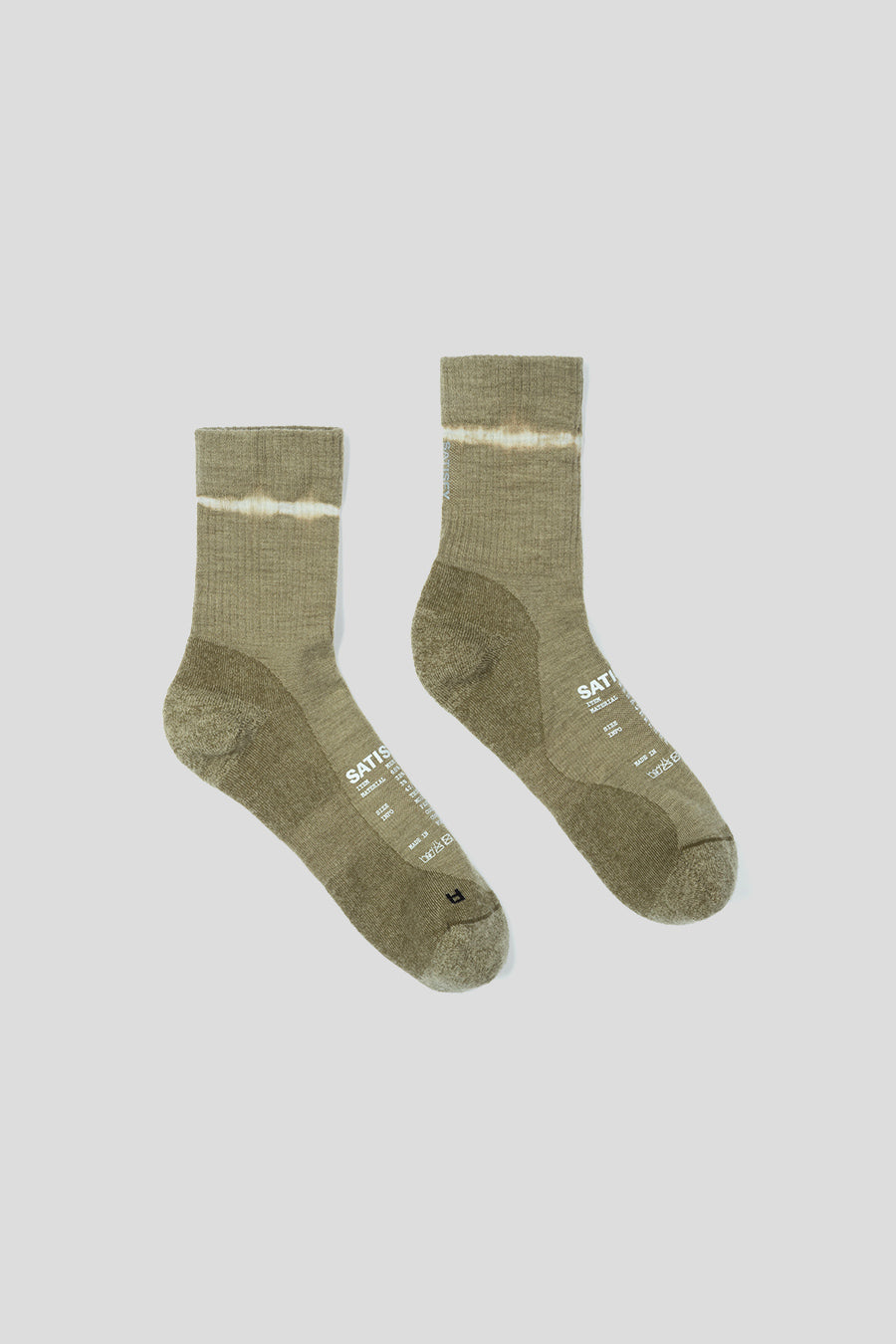 SATISFY - GREEN MERINO NYLON TUBE SOCKS - LE LABO STORE