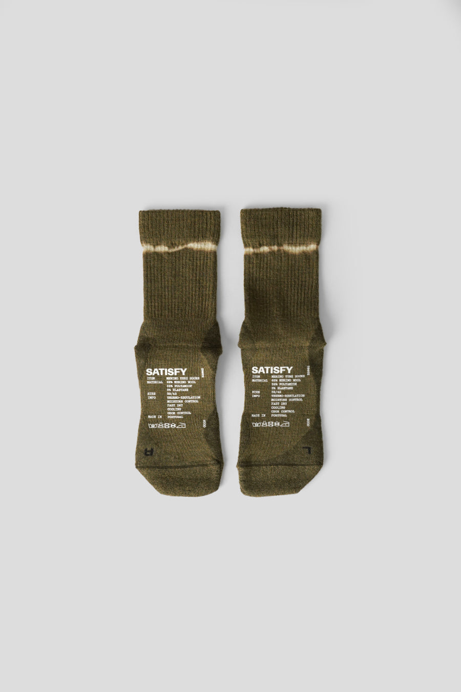 SATISFY - CHAUSSETTES MERINO NYLON TUBE VERTES - LE LABO STORE